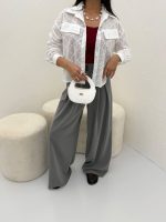 شومیز زنانه وارداتی مدل حلزون کد 1217 - Image 4